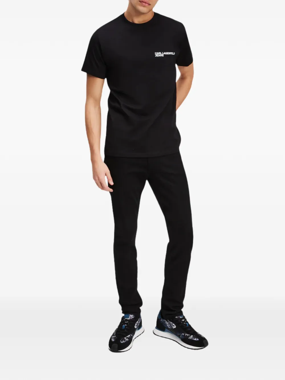 Karl Lagerfeld Jeans Getailleerd T-shirt Zwart