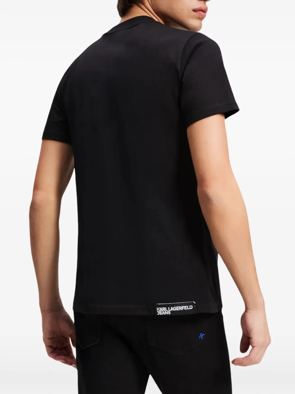 Karl Lagerfeld Jeans Getailleerd T-shirt Zwart