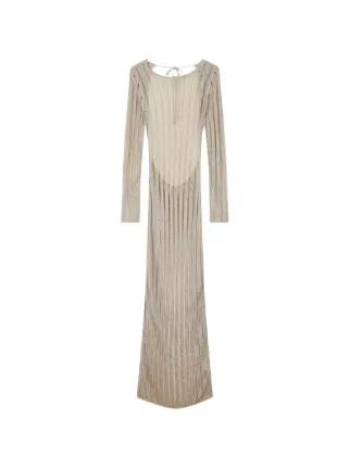 patrizia pepe knit dress Open Back Longsleeve | Neutrals light academia