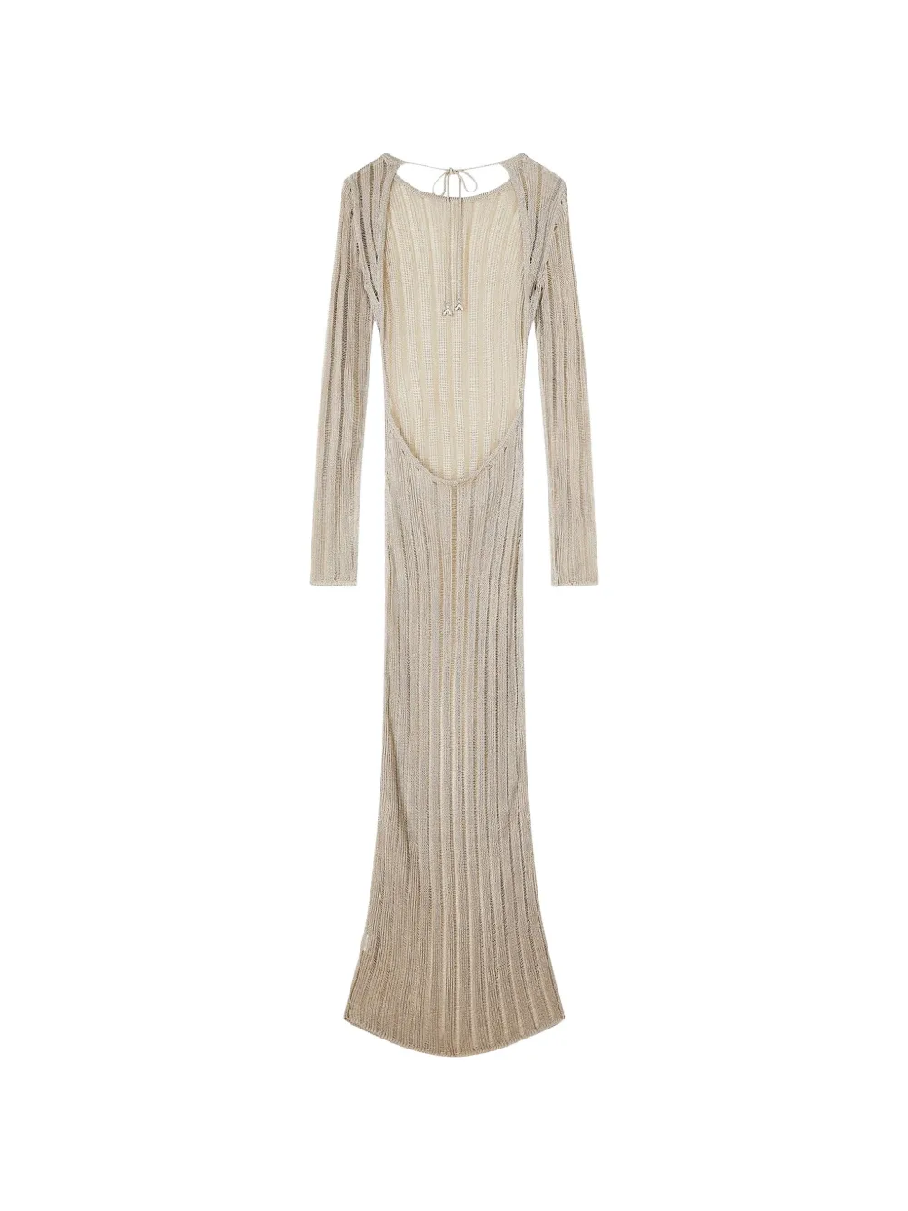 Open Back Longsleeve Knit Dress