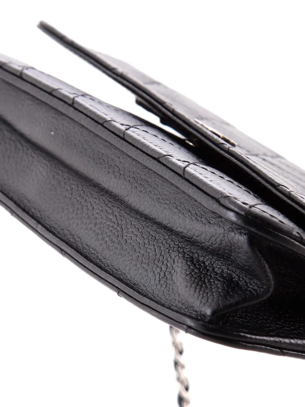 Wallet On Chain Quilted Caviar Crossbody Bag