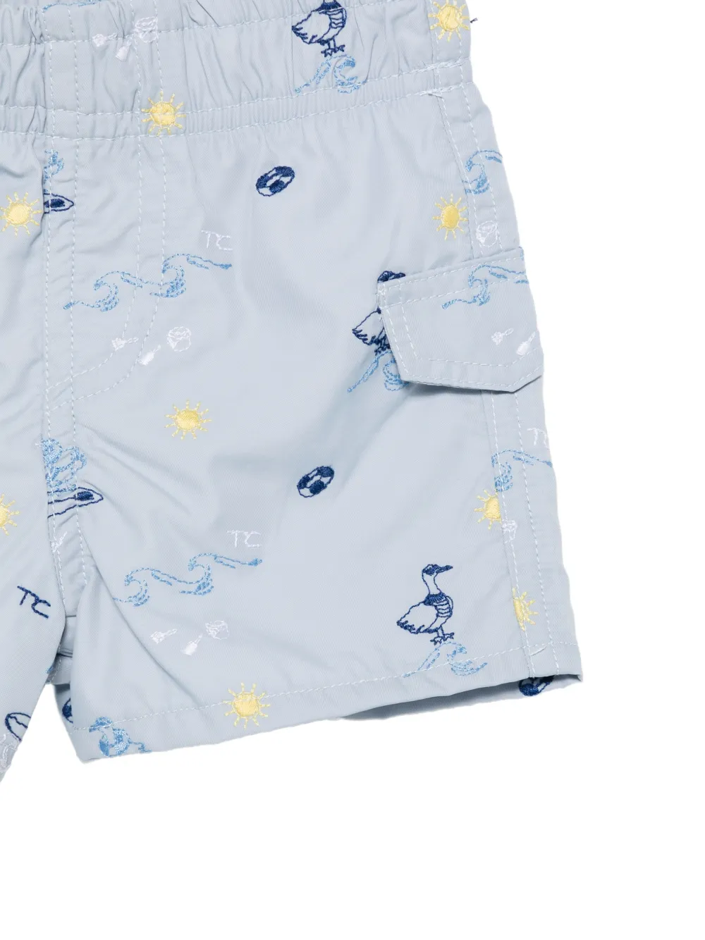  Tartine Et Chocolat Patterned Swim Shorts - Blue 