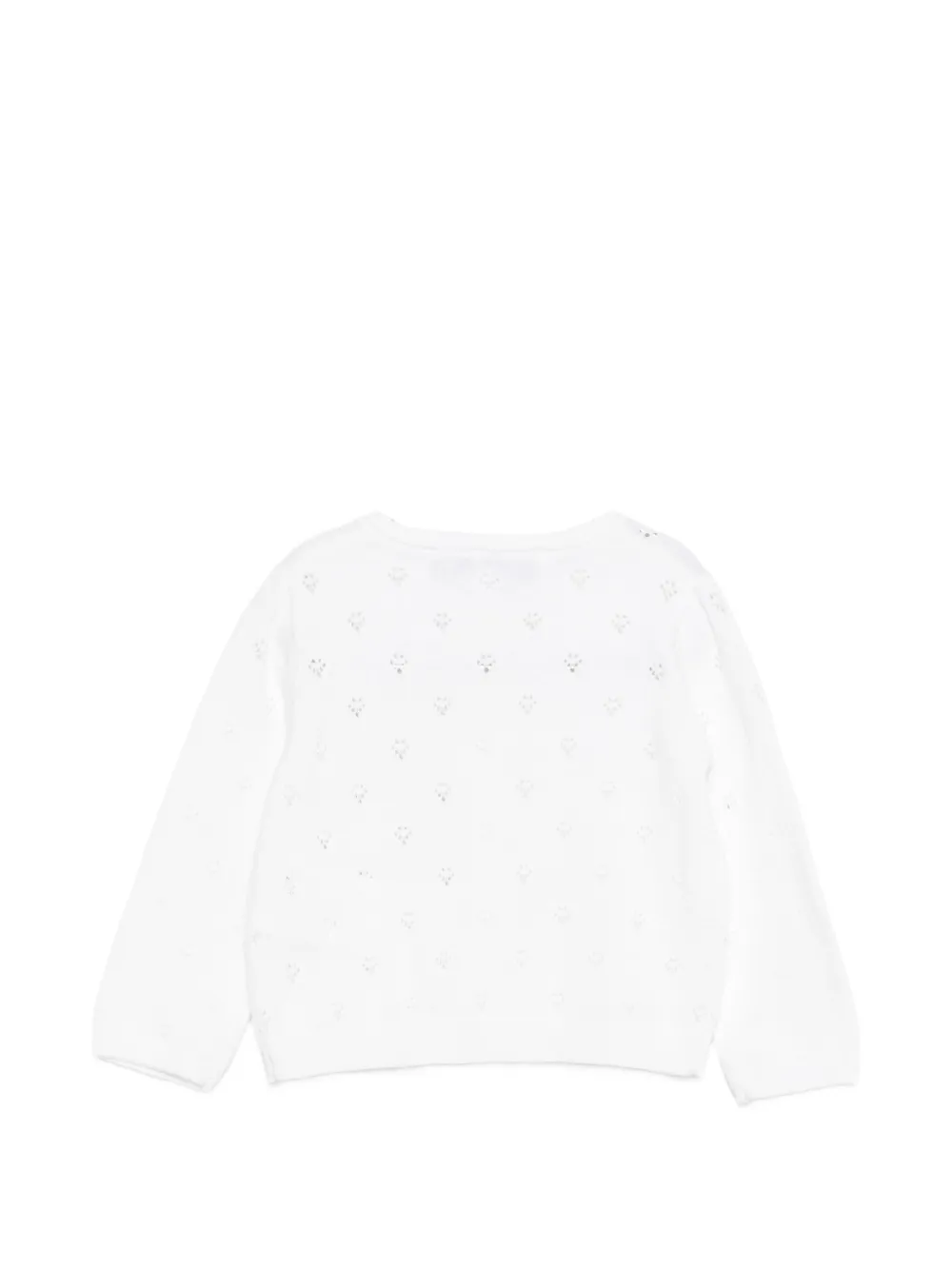 Tartine Et Chocolat Opengebreid vest Wit