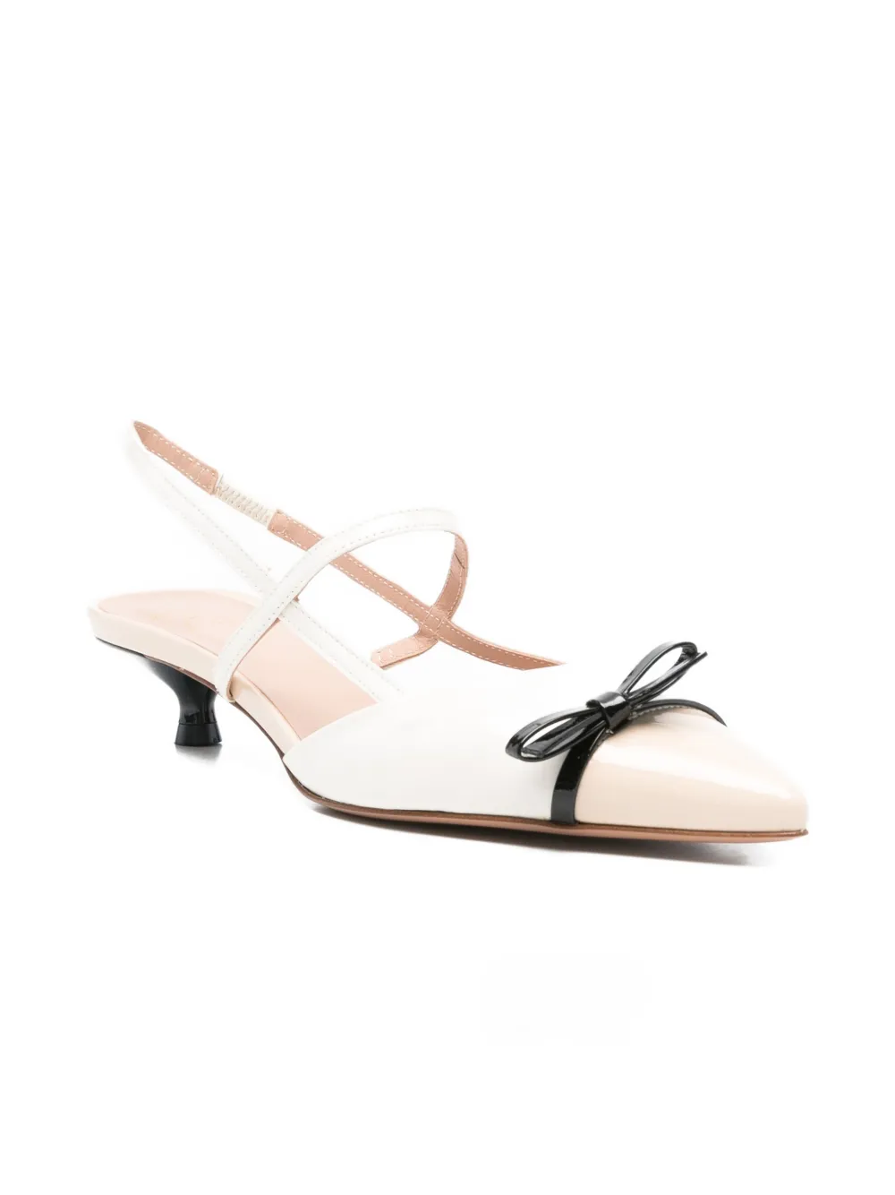 Festa Milano Alessias pumps met strikbandje Wit
