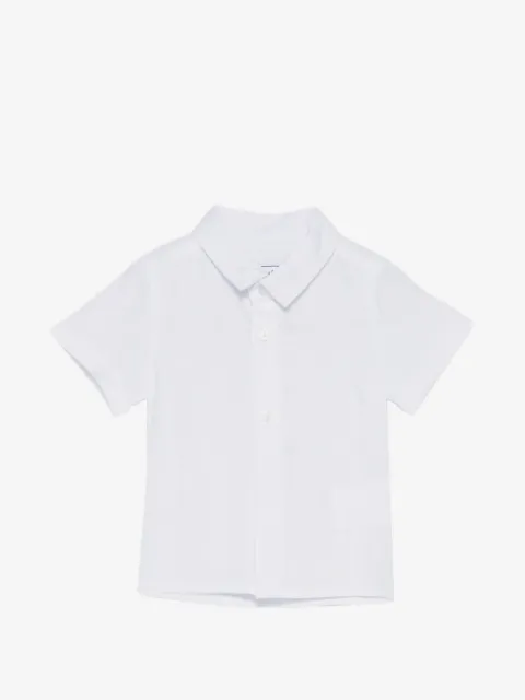Tartine Et Chocolat logo-embroidered short-sleeve shirt