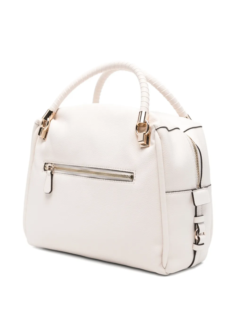 GUESS USA Danya leren shopper met kwastje Wit