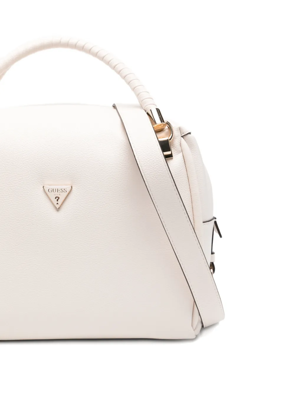 GUESS USA Danya leren shopper met kwastje Wit
