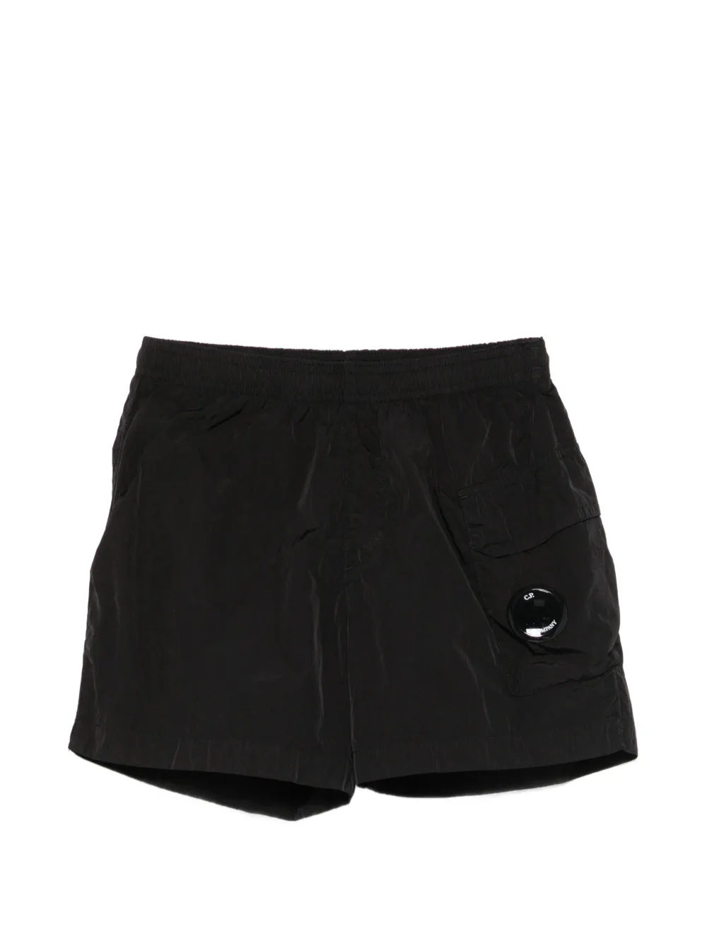 C.P. Company Kids Lens-detail swim shorts - Nero