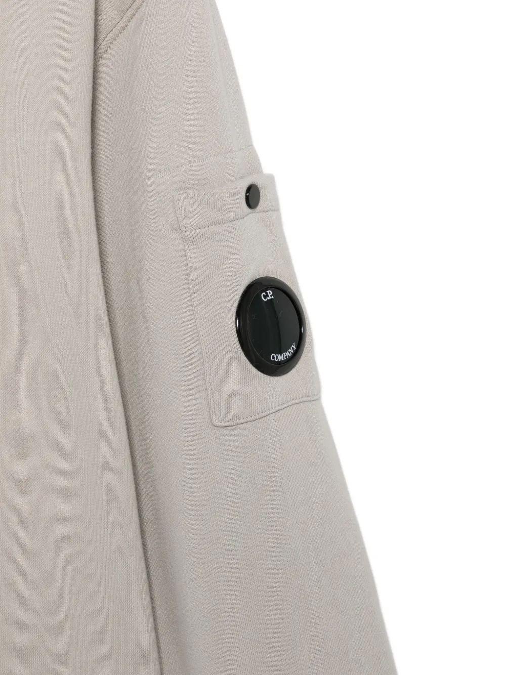 C.P. Company Kids Trui met rits en Lens-detail Grijs