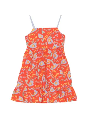Stella McCartney Kids ハートプリント ワンピース | レッド | FARFETCH JP