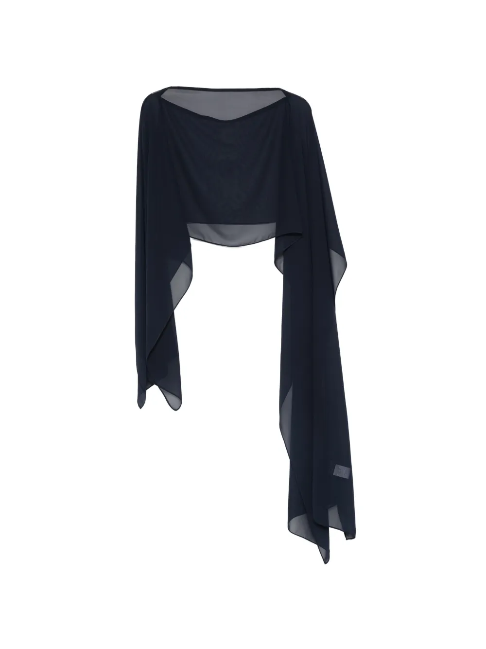 Gianluca Capannolo sheer scarf - Blu