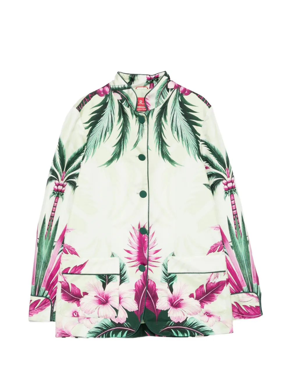 F.R.S For Restless Sleepers floral-print jacket - Verde
