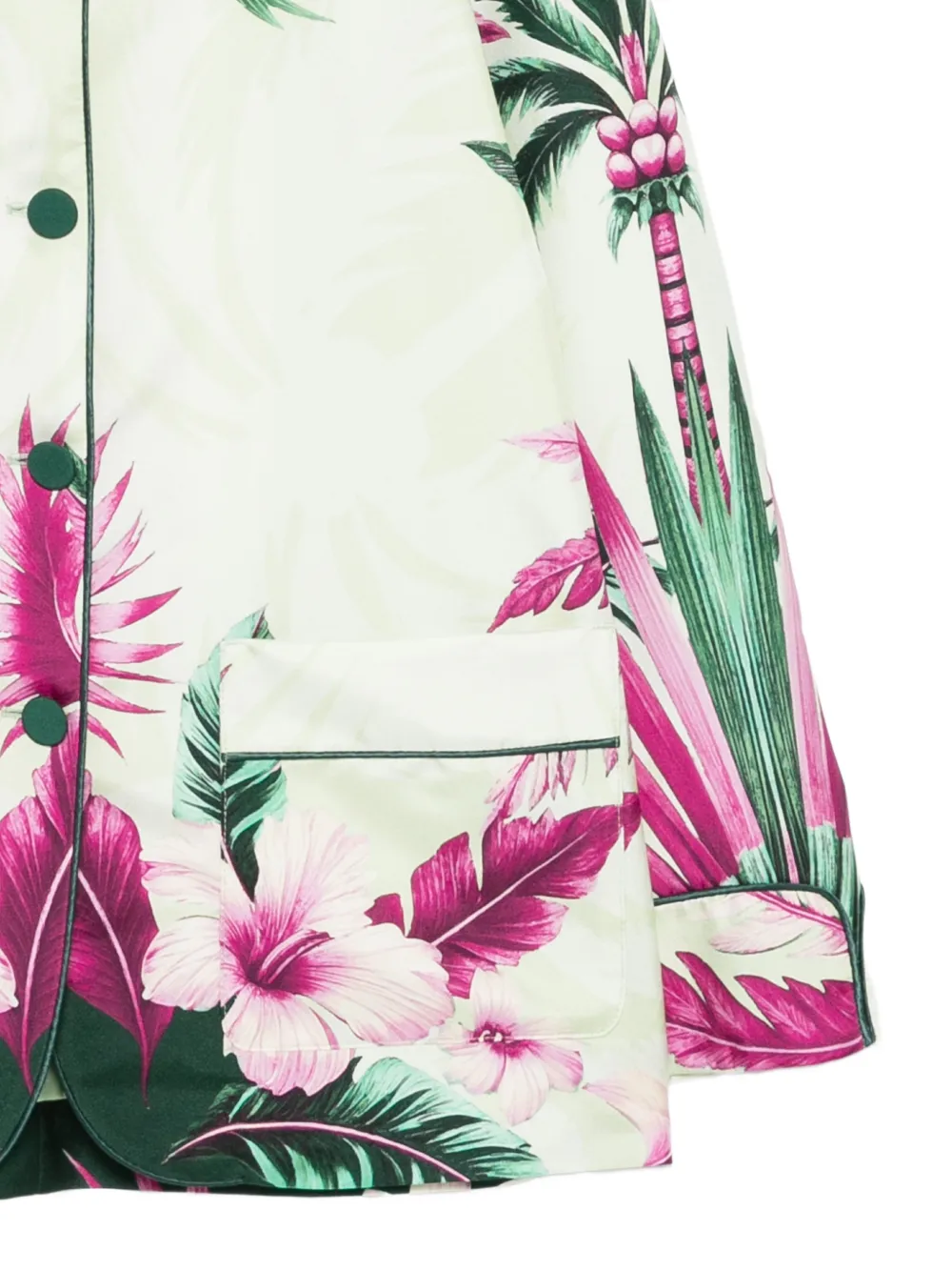  F.r.s For Restless Sleepers Floral-print Jacket - Green 