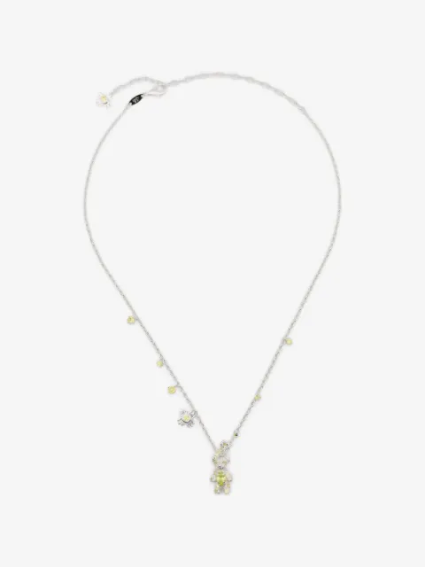YVMIN flower bear-charm necklace