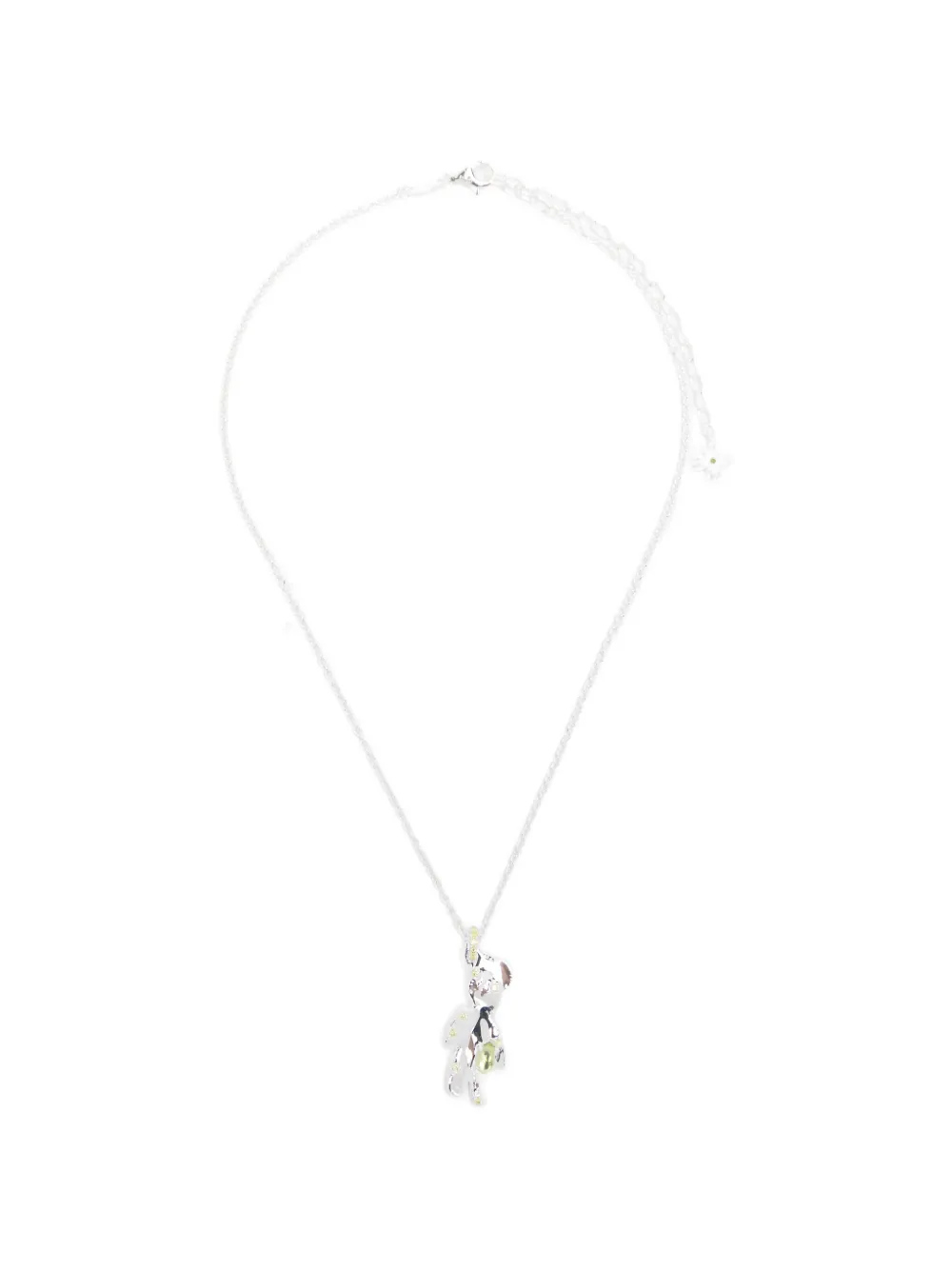 YVMIN bear-pendant necklace - Argento