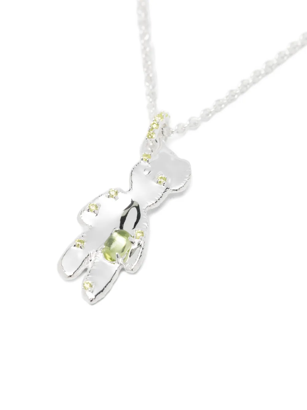  Yvmin Bear-pendant Necklace - Silver 