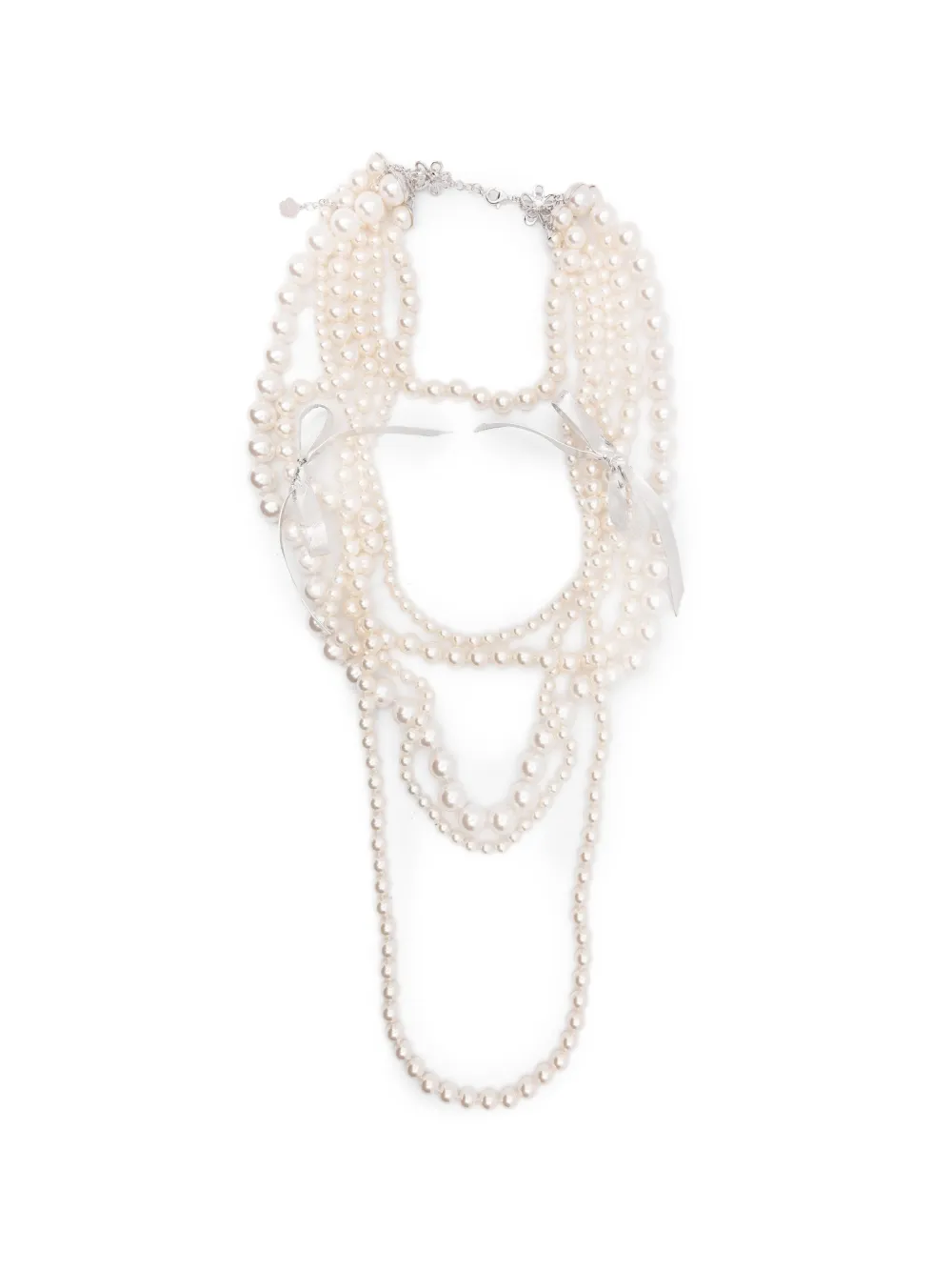 YVMIN ribbon-detailed necklace - Argento