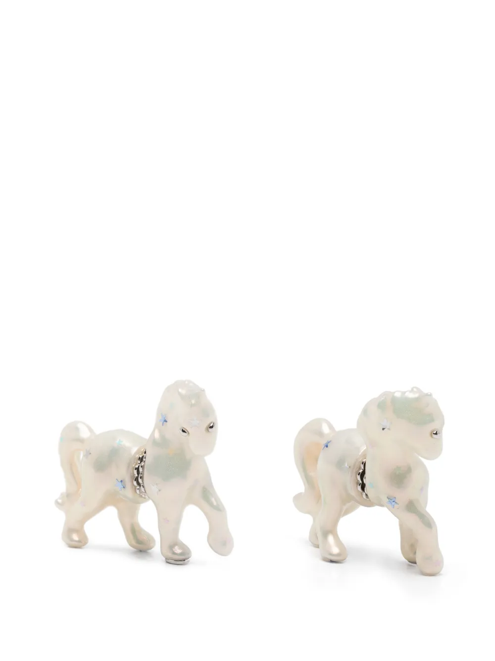 YVMIN horse star earrings - Argento