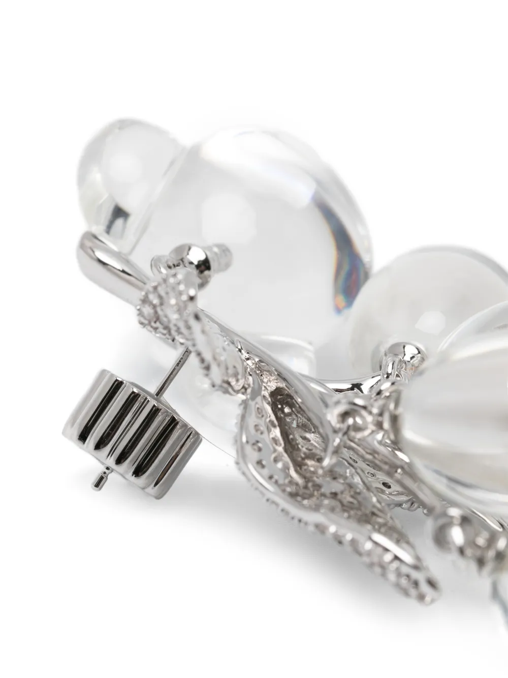  Yvmin Teddy Bear Drop Earring - Silver 