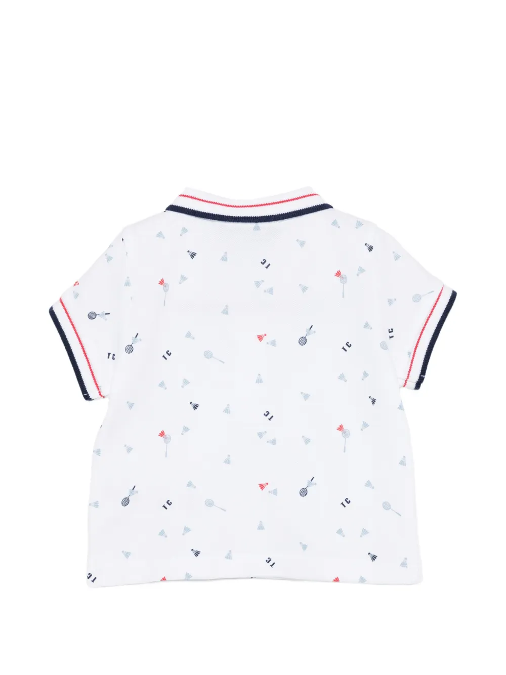 Tartine Et Chocolat Poloshirt met kraag en patroon Wit