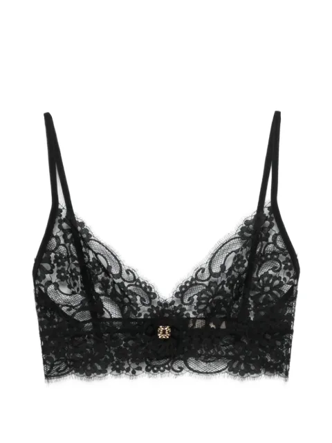 Elie Saab top con aplique de encaje