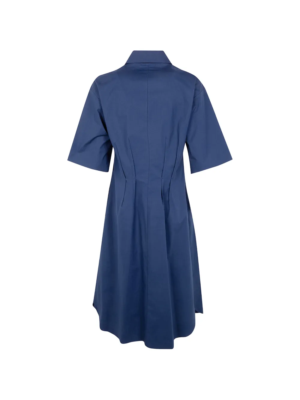  Antonelli Short-sleeve Button-up Shirt Dress - Blue 