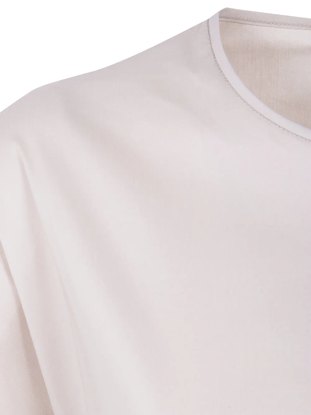 Liviana Conti Jurk met ronde hals en vlakken Beige