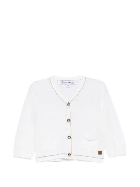 Tartine Et Chocolat pocket trim cardigan