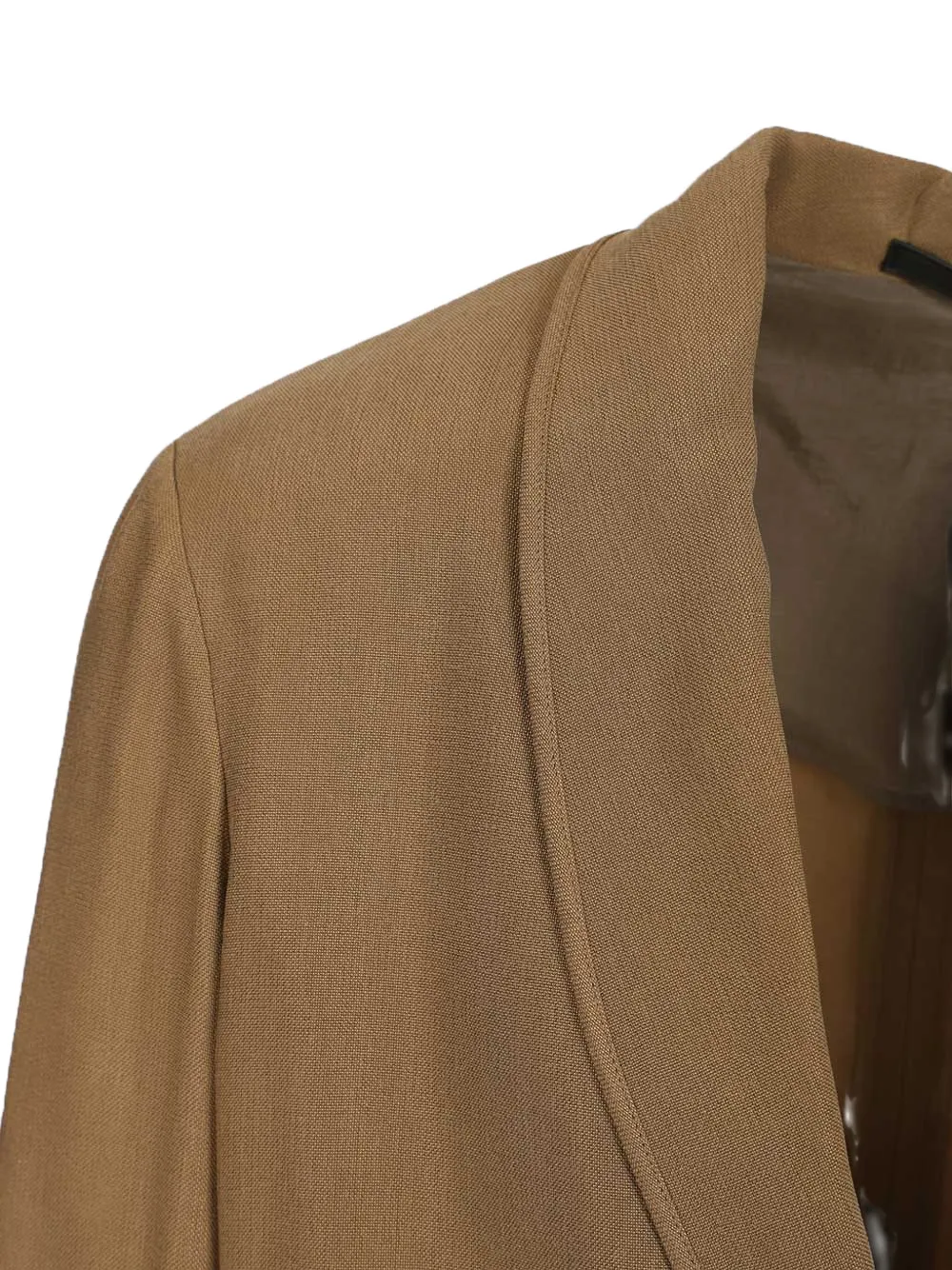 Giorgio Armani Blazer met gekerfde afwerking en zak Beige