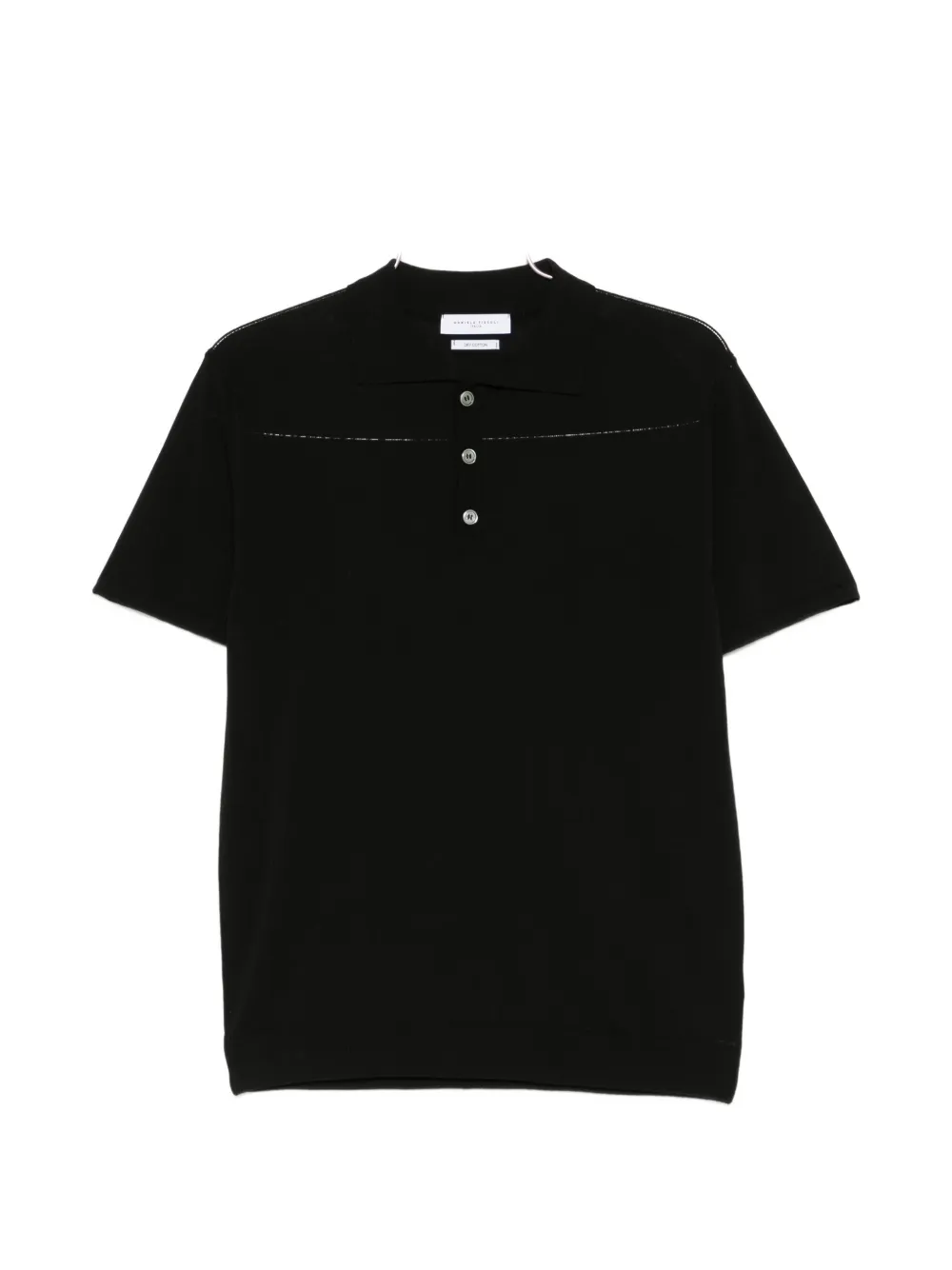 Daniele Fiesoli buttoned polo shirt - Nero