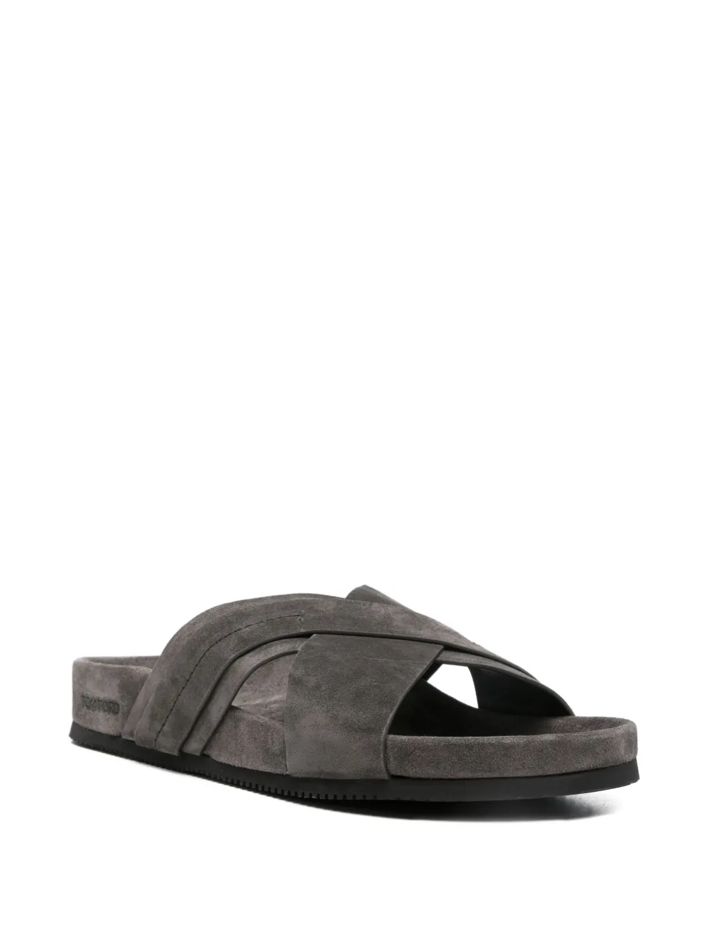 TOM FORD crisscross strap sandals Grijs