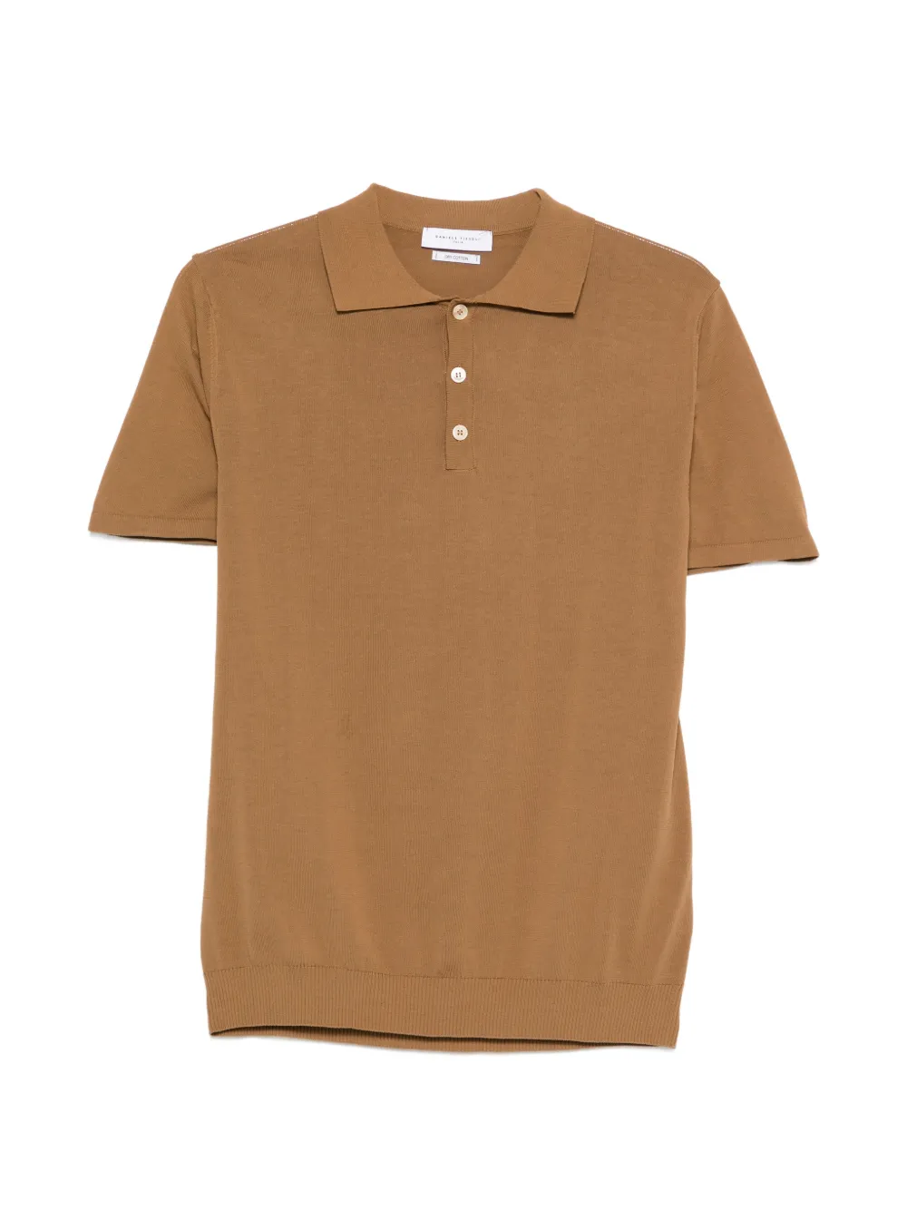Daniele Fiesoli buttoned polo shirt - Marrone