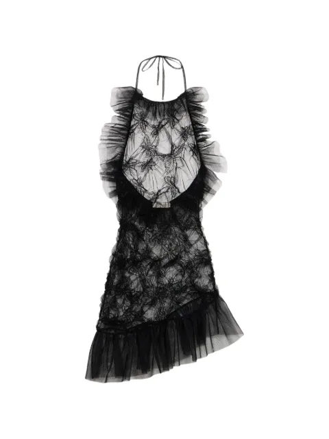 Blumarine ruffled tulle mini dress