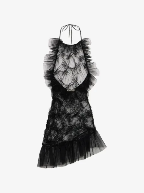 Blumarine ruffled tulle mini dress