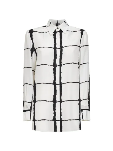 Kiton buttoned abstract-print shirt