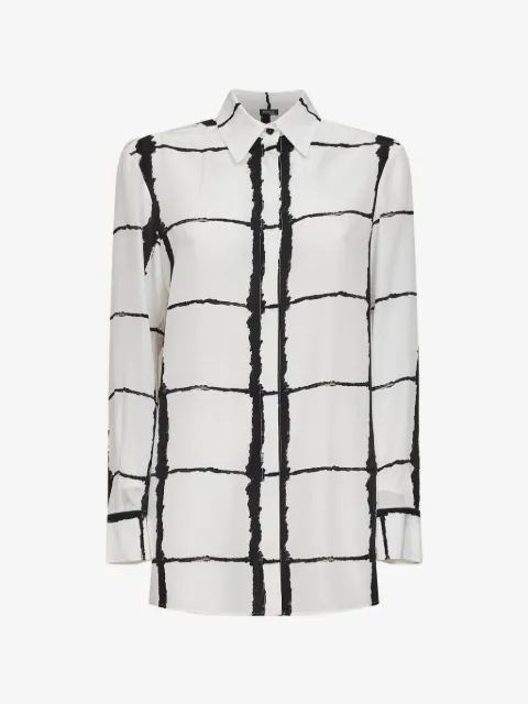 Kiton buttoned abstract-print shirt