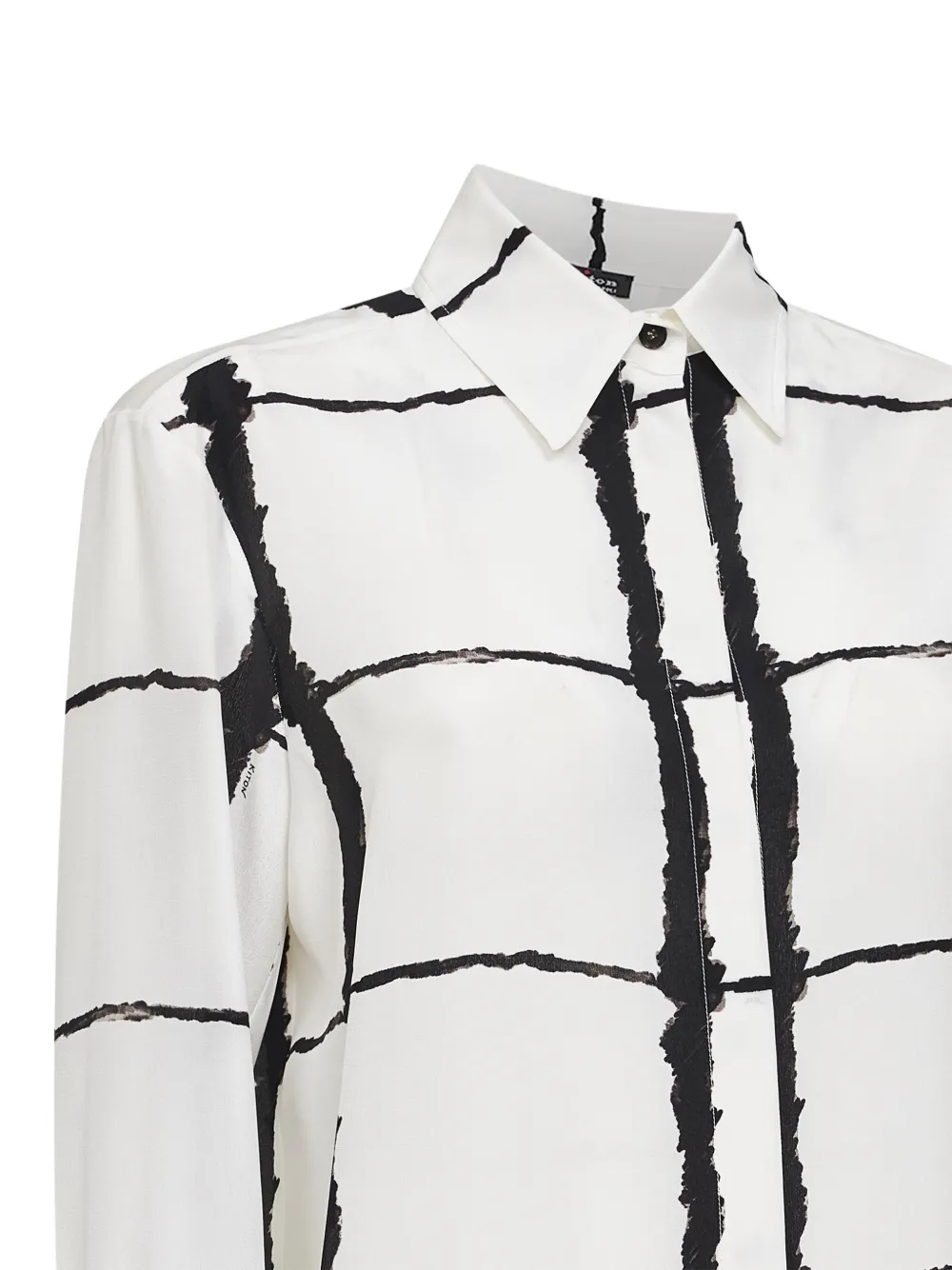 Kiton Blouse met abstracte print Wit