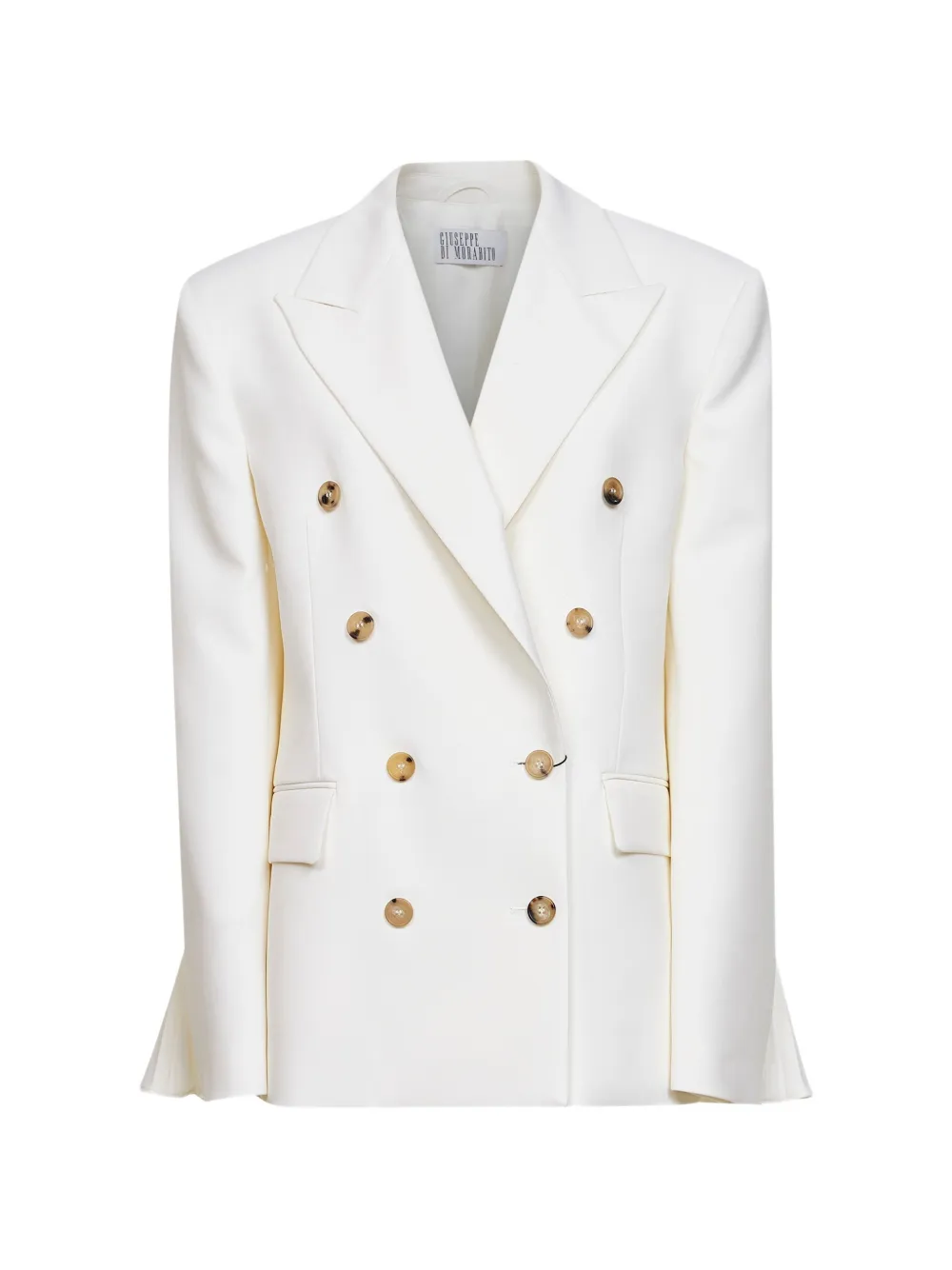 Giuseppe Di Morabito pleated double-breasted jacket - Weiß