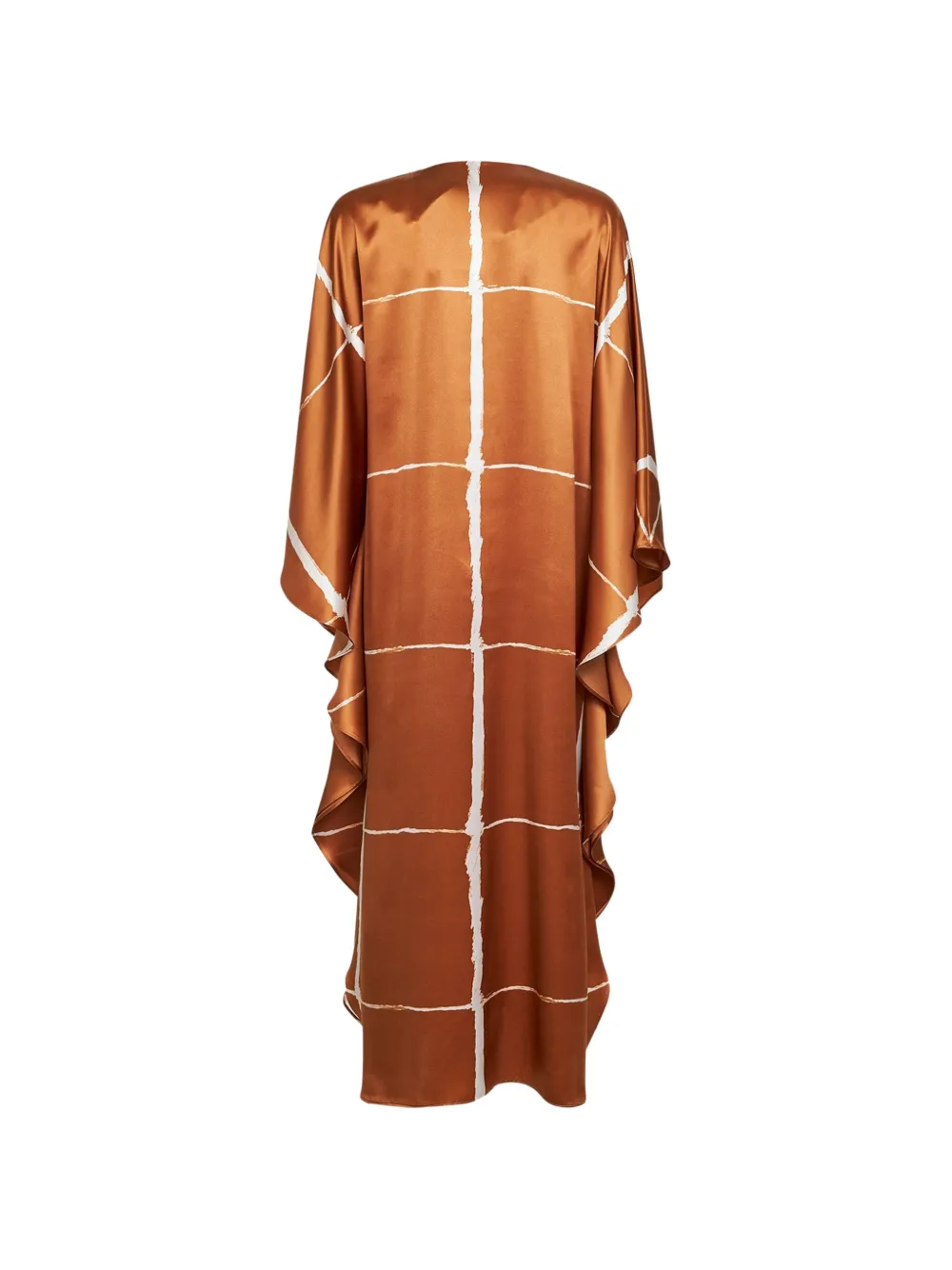 Kiton Maxi-jurk met ruches Bruin