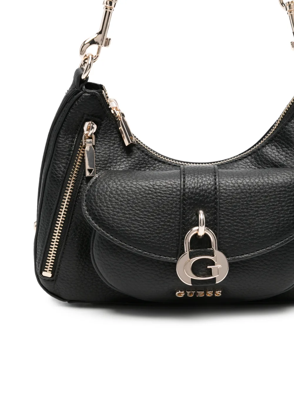 GUESS USA Jessa schoudertas met logodetail Zwart