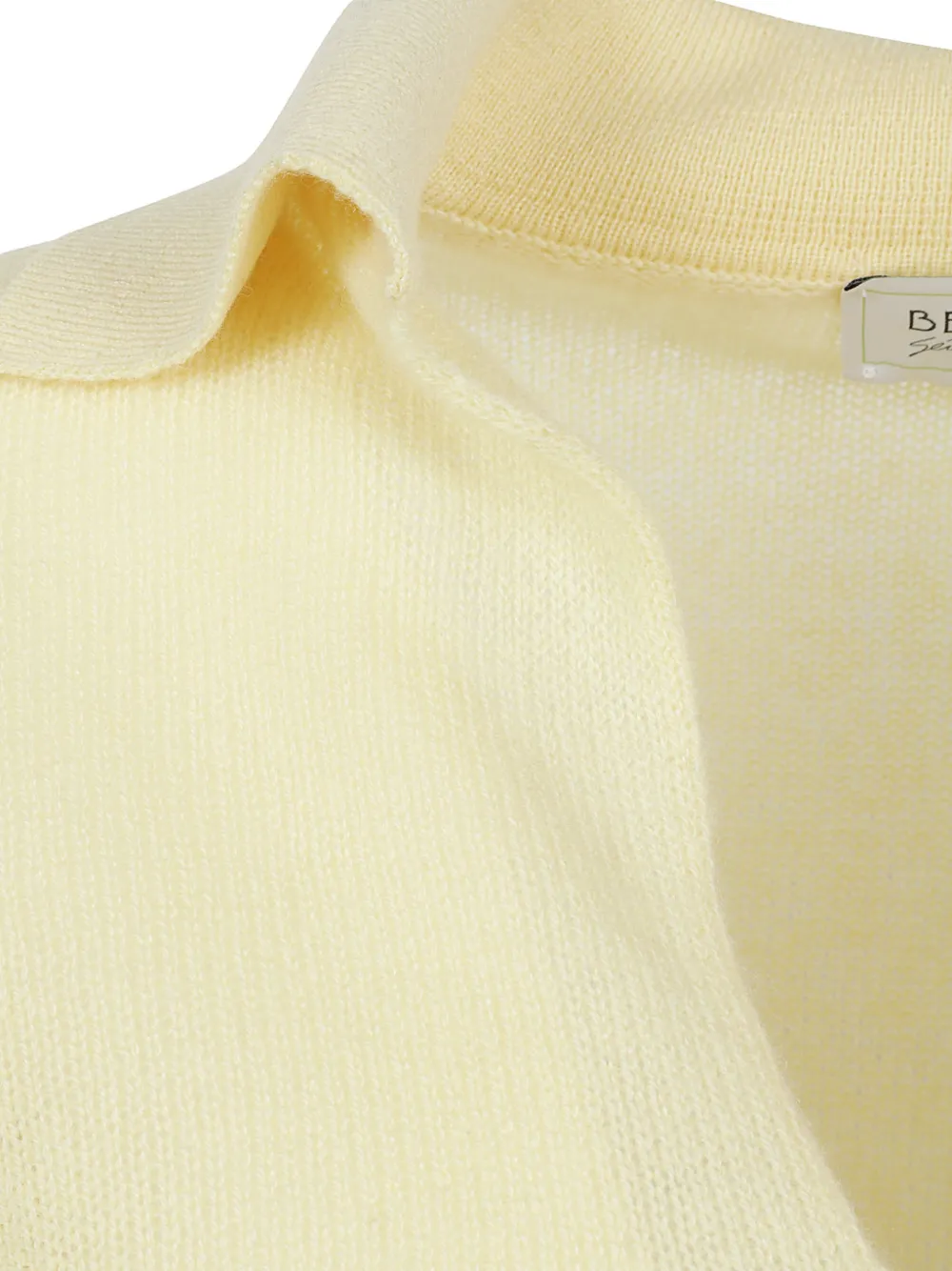  Beyou Collar V-neck Sweater - Yellow 
