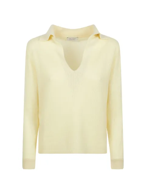 BeYou V字翻领毛衣