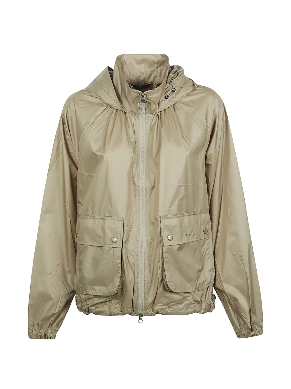Barbour bleached olive hooded jacket - Nude