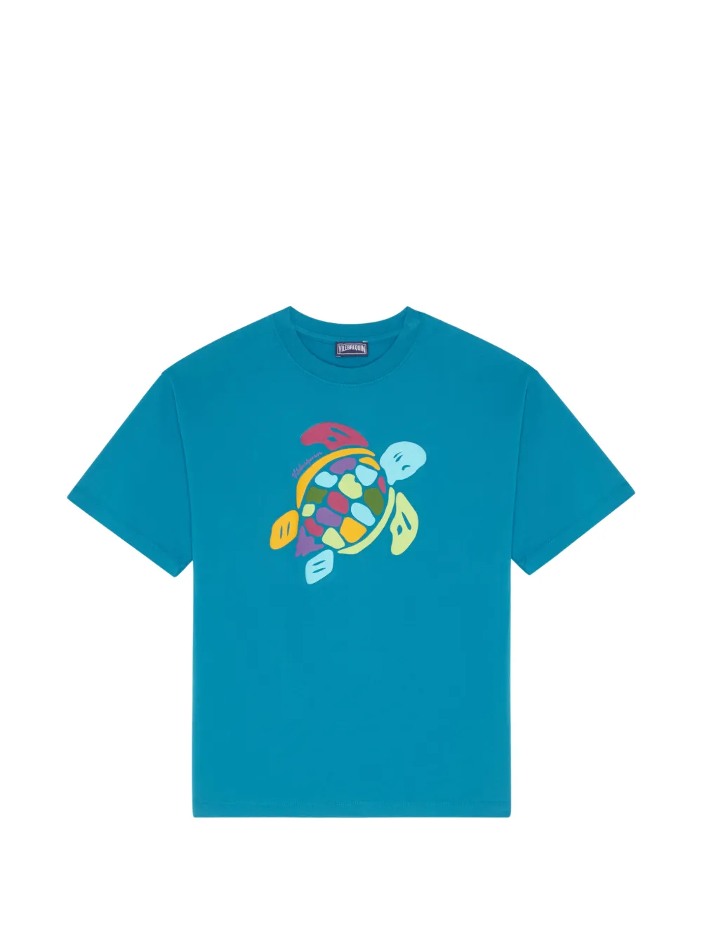 Vilebrequin Kids oversized turtle-print T-shirt - Blu