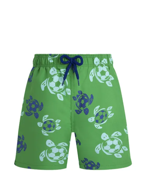 Vilebrequin Kids Soccer Turtles swim shorts