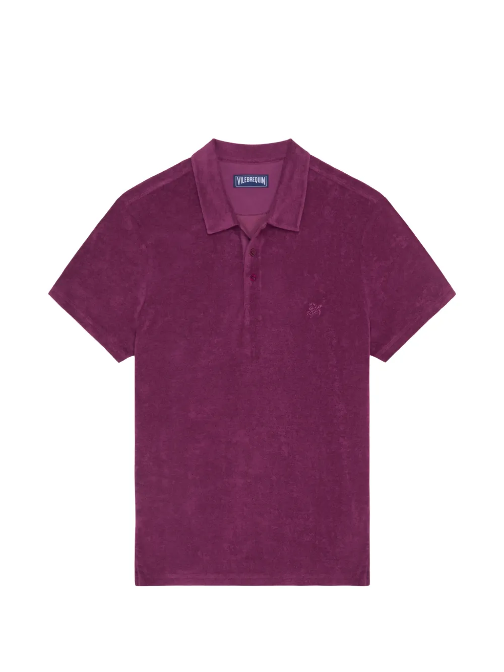 Vilebrequin Besticktes Frottee-Poloshirt - Violett