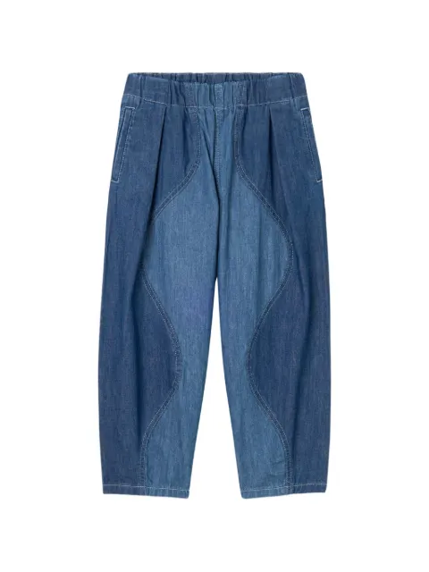 Stella McCartney Kids elasticated-waistband panelled jeans