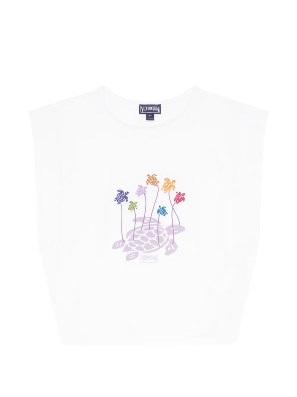 Vilebrequin Kids turtle-embroidered top - Bianco