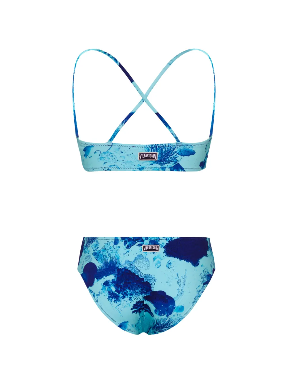  Vilebrequin Kids Crossover-straps Bikini - Blue 