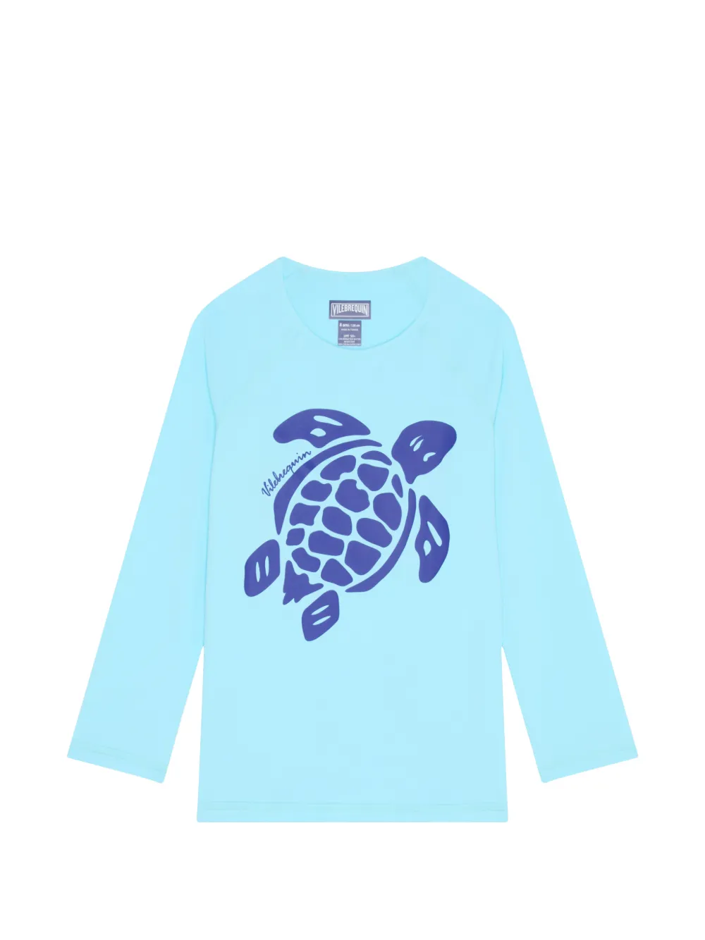 Vilebrequin Kids long-sleeve turtle T-shirt - Blu